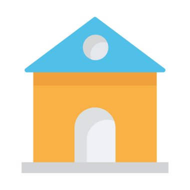 Kolayca değiştirebilen ya da düzenleyebilen Ev İzole Vektör simgesi