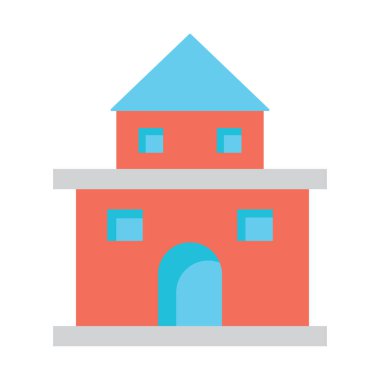 Kolayca değiştirebilen ya da düzenleyebilen Ev İzole Vektör simgesi