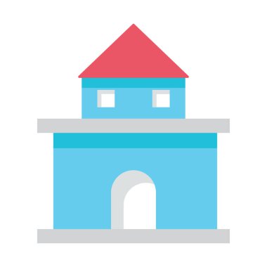 Kolayca değiştirebilen ya da düzenleyebilen Ev İzole Vektör simgesi