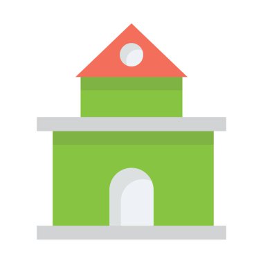 Tek katlı ev izole edilmiş vektör simgesi kolayca değiştirilebilir ya da düzenlenebilir