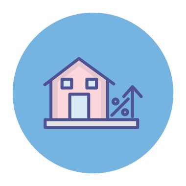 Ev projesi izole edilmiş Vektör simgesi kolayca değiştirilebilir veya düzenlenebilir