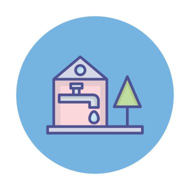 Kolayca değiştirebilen ya da düzenleyebilen Musluk İzole Vektör simgesi