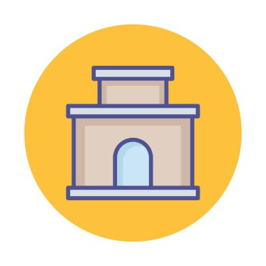 Kabin İzole Vektör simgesi Kolayca değiştirilebilir veya düzenlenebilir