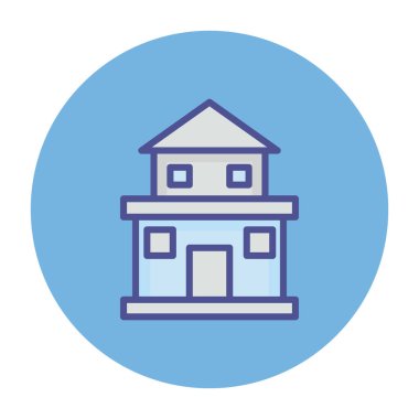 Kolayca değiştirebilen ya da düzenleyebilen Ev İzole Vektör simgesi