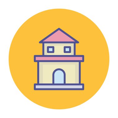 Kolayca değiştirebilen ya da düzenleyebilen Ev İzole Vektör simgesi