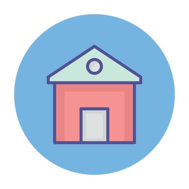 Kolayca değiştirebilen ya da düzenleyebilen Ev İzole Vektör simgesi