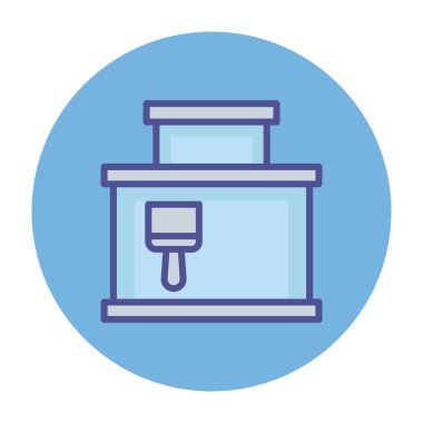 Kolayca değiştirebilen ya da düzenleyebilen ev içi izole edilmiş Vektör simgesi