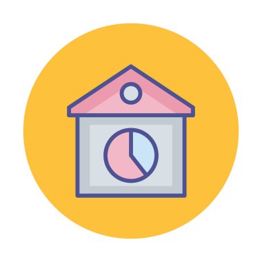 Kolayca düzenleyebilen ya da düzenleyebilen ev fiyatı izole edilmiş Vektör simgesi