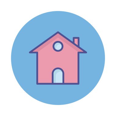 Kolayca değiştirebilen ya da düzenleyebilen ev koruması izole edilmiş Vektör simgesi