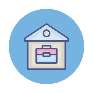 Ev portföyü izole edilmiş Vektör simgesi kolayca düzenlenebilir ya da değiştirilebilir