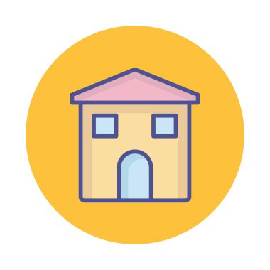  Kolayca düzenleyebilen ve düzenleyebilen ev konumu izole edilmiş Vektör simgesi