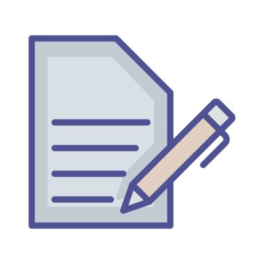 Estate sözleşmesi izole edilmiş Vektör simgesi kolayca düzenleyebilir ya da değiştirebilir