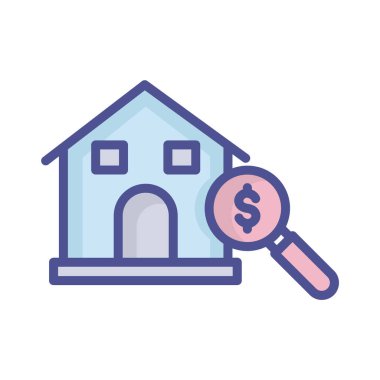 Ev seçimi Kolayca düzenleyebilen ve düzenleyebilen izole edilmiş Vektör simgesi