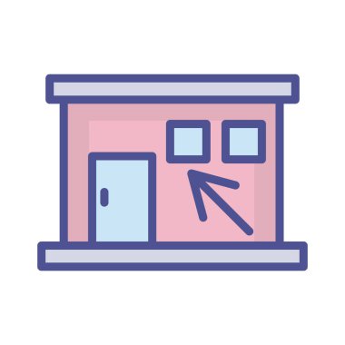 Ev Ölçümü Kolayca düzenleyebilen ve değiştirebilen izole edilmiş Vektör simgesi