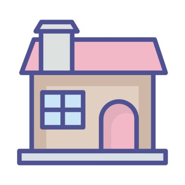 Kolayca değiştirebilen ya da düzenleyebilen ev içi izole edilmiş Vektör simgesi