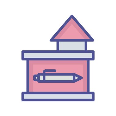 Kolayca düzenleyebilen ya da düzenleyebilen Mimari İzole Vektör simgesi