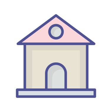 Kolayca değiştirebilen ya da düzenleyebilen Ev İzole Vektör simgesi