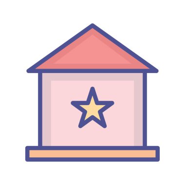 En sevilen ev izole edilmiş vektör simgesi kolayca düzenlenebilir ya da düzenlenebilir