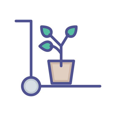 Kolayca değiştirilebilen veya düzenlenebilen izole edilmiş vektör simgesini bırakır