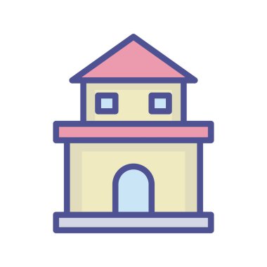 Kolayca değiştirebilen ya da düzenleyebilen Ev İzole Vektör simgesi