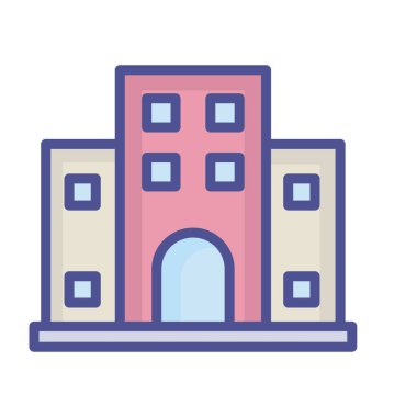 Kolayca değiştirebilen veya düzenleyebilen izole edilmiş Vektör simgesini düzleştirir