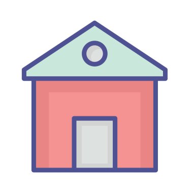 Kolayca değiştirebilen ya da düzenleyebilen Ev İzole Vektör simgesi