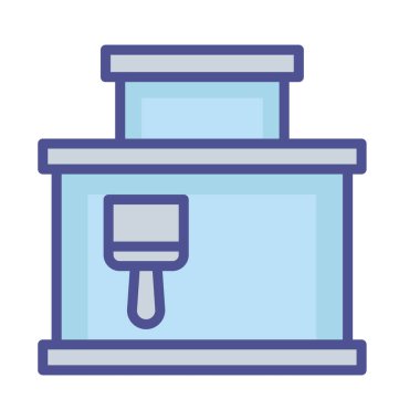 Kolayca değiştirebilen ya da düzenleyebilen ev içi izole edilmiş Vektör simgesi