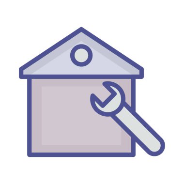 Kolayca değiştirebilen ya da düzenleyebilen Garaj İzole Vektör simgesi