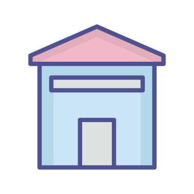 Kolayca değiştirebilen ya da düzenleyebilen ev koruması izole edilmiş Vektör simgesi