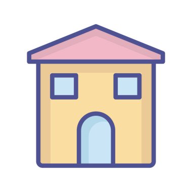  Kolayca düzenleyebilen ve düzenleyebilen ev konumu izole edilmiş Vektör simgesi