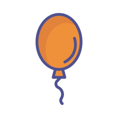 Kolayca düzenleyebilen ve düzenleyebilen balon izole edilmiş Vektör simgesi