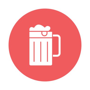 Bira kupası izole edilmiş Vektör simgesi kolayca düzenleyebilir ya da değiştirebilir