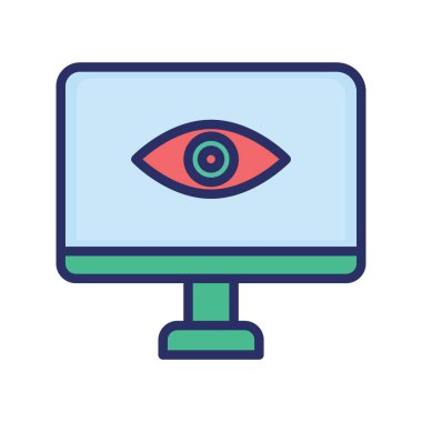 Kolayca değiştirilebilen veya düzenlenebilen izole edilmiş vektör simgesini göster