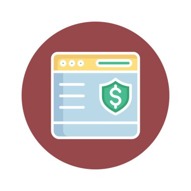 Dijital bankacılık izole edilmiş vektör simgesi kolayca düzenleyebilir ya da değiştirebilir