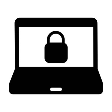 Siber güvenlik izole edilmiş vektör simgesi kolayca değiştirilebilir ya da düzenlenebilir