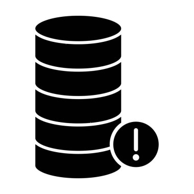  Veritabanı hatası Kolayca düzenleyebilen ya da düzenleyebilen izole edilmiş Vektör simgesi