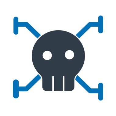 Siber virüs izole edilmiş Vektör simgesi kolayca değiştirilebilir ya da düzenlenebilir