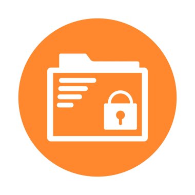 Dizin koruması izole edilmiş vektör simgesi kolayca düzenlenebilir ya da değiştirilebilir