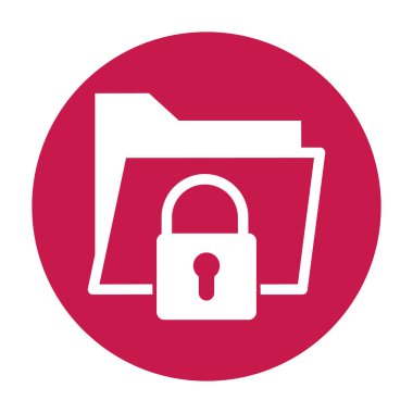 Kolayca değiştirebilen ya da düzenleyebilen dizin erişimi izole edilmiş Vektör simgesi