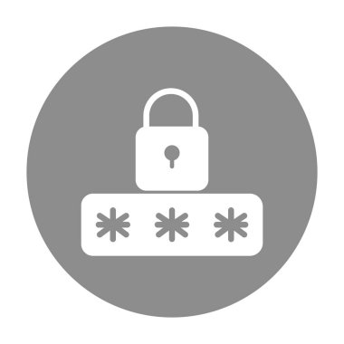 Siber güvenlik izole edilmiş vektör simgesi kolayca değiştirilebilir ya da düzenlenebilir