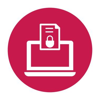 Uygulama şifrelemesi izole edilmiş Vektör simgesi kolayca düzenlenebilir ya da değiştirilebilir