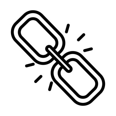 Kolayca düzenleyebilen ve düzenleyebilen Bağlantı İzole Vektör simgesi