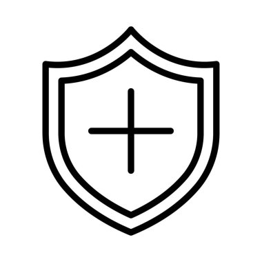 Antivirüs izole edilmiş vektör simgesi kolayca değiştirilebilir ya da düzenlenebilir