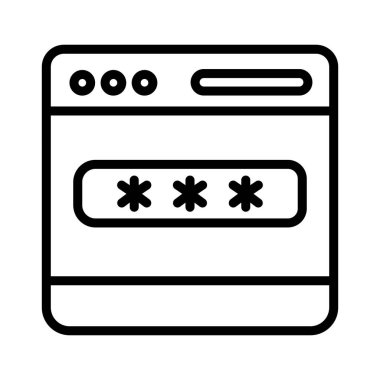 Hesaba kilitlenen izole edilmiş vektör simgesi kolayca değiştirilebilir ya da düzenlenebilir