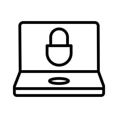 Veri güvenliği izole edilmiş vektör simgesi kolayca düzenleyebilir ya da değiştirebilir