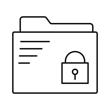 Dizin koruması izole edilmiş vektör simgesi kolayca düzenlenebilir ya da değiştirilebilir