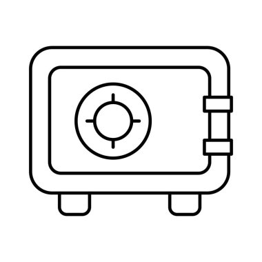 Kolayca değiştirebilen veya düzenleyebilen Kasa İzole Vektör simgesi