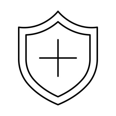 Antivirüs izole edilmiş vektör simgesi kolayca değiştirilebilir ya da düzenlenebilir