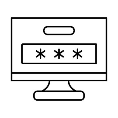 Hesaba kilitlenen izole edilmiş vektör simgesi kolayca değiştirilebilir ya da düzenlenebilir