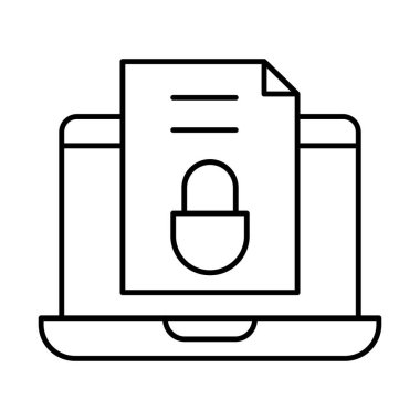 Uygulama şifrelemesi izole edilmiş Vektör simgesi kolayca düzenlenebilir ya da değiştirilebilir